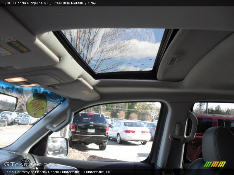 Steel Blue Metallic / Gray 2008 Honda Ridgeline RTL