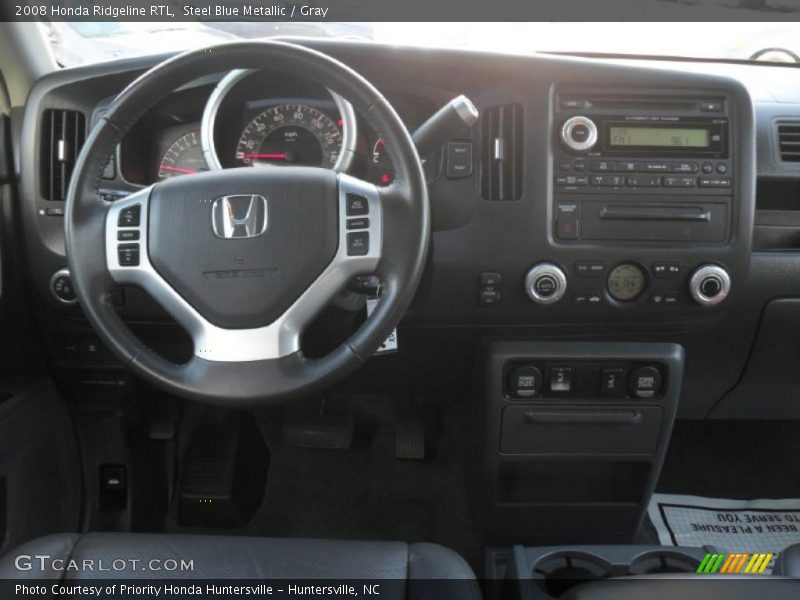 Steel Blue Metallic / Gray 2008 Honda Ridgeline RTL