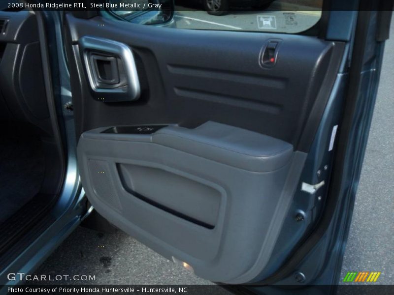 Steel Blue Metallic / Gray 2008 Honda Ridgeline RTL