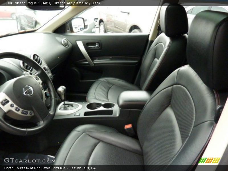 Orange Alloy Metallic / Black 2008 Nissan Rogue SL AWD