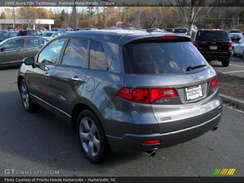 Polished Metal Metallic / Taupe 2008 Acura RDX Technology