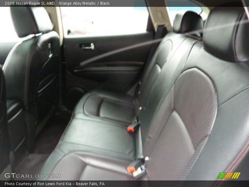 Orange Alloy Metallic / Black 2008 Nissan Rogue SL AWD