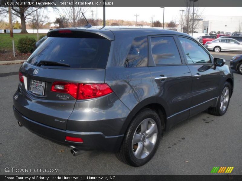 Polished Metal Metallic / Taupe 2008 Acura RDX Technology