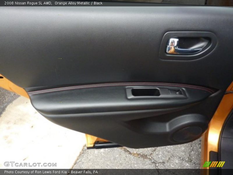 Orange Alloy Metallic / Black 2008 Nissan Rogue SL AWD