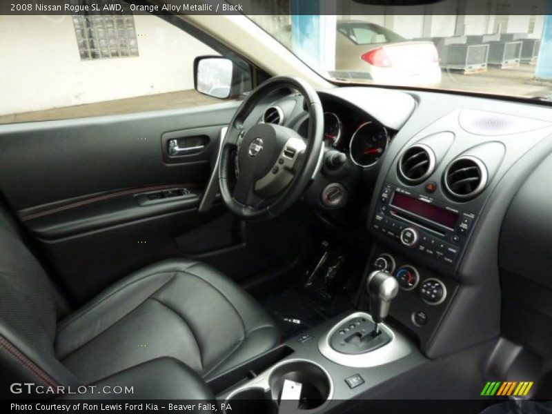 Orange Alloy Metallic / Black 2008 Nissan Rogue SL AWD