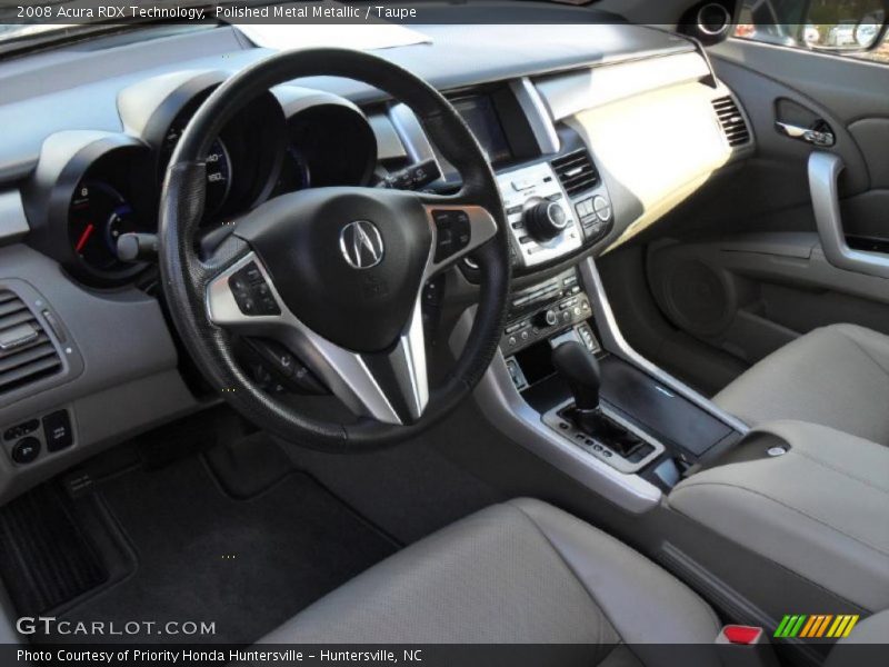 Polished Metal Metallic / Taupe 2008 Acura RDX Technology