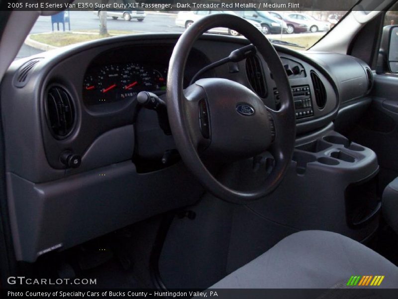 Dark Toreador Red Metallic / Medium Flint 2005 Ford E Series Van E350 Super Duty XLT Passenger