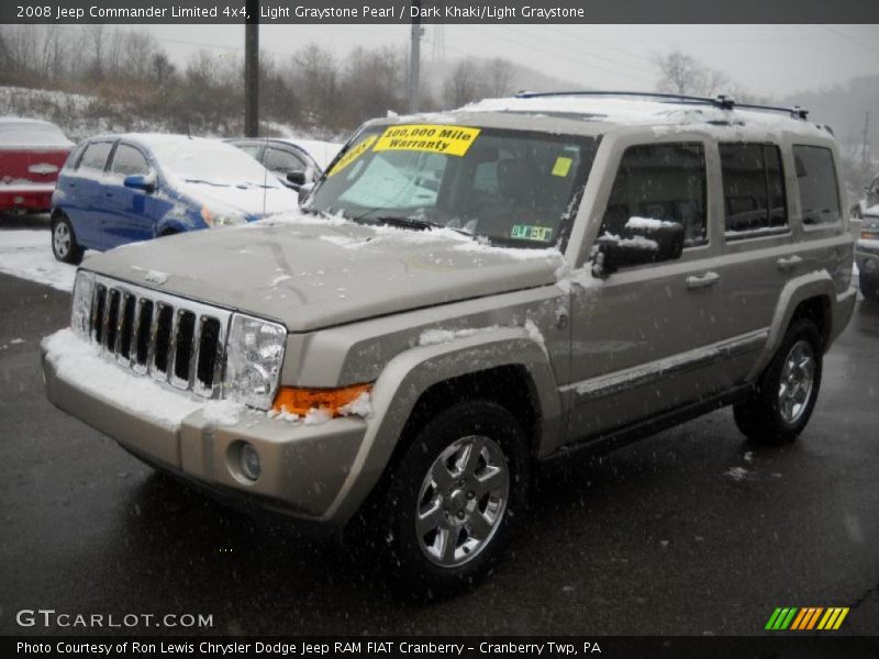 Light Graystone Pearl / Dark Khaki/Light Graystone 2008 Jeep Commander Limited 4x4