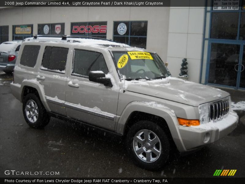 Light Graystone Pearl / Dark Khaki/Light Graystone 2008 Jeep Commander Limited 4x4