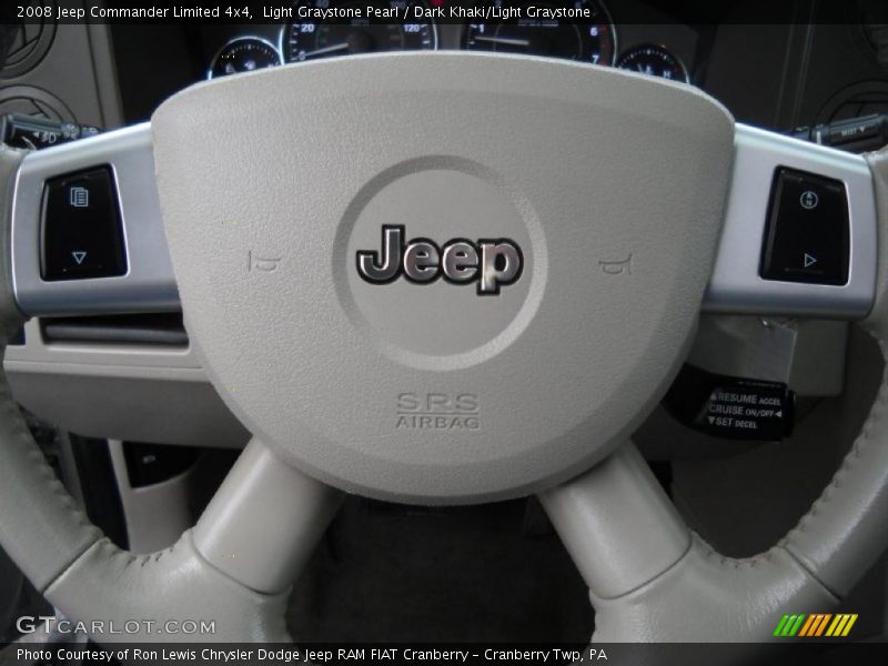 Light Graystone Pearl / Dark Khaki/Light Graystone 2008 Jeep Commander Limited 4x4