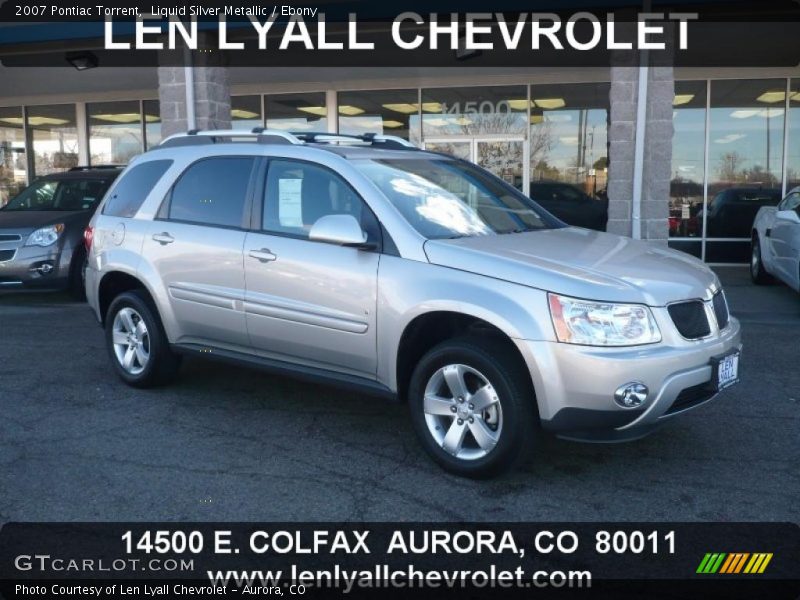 Liquid Silver Metallic / Ebony 2007 Pontiac Torrent