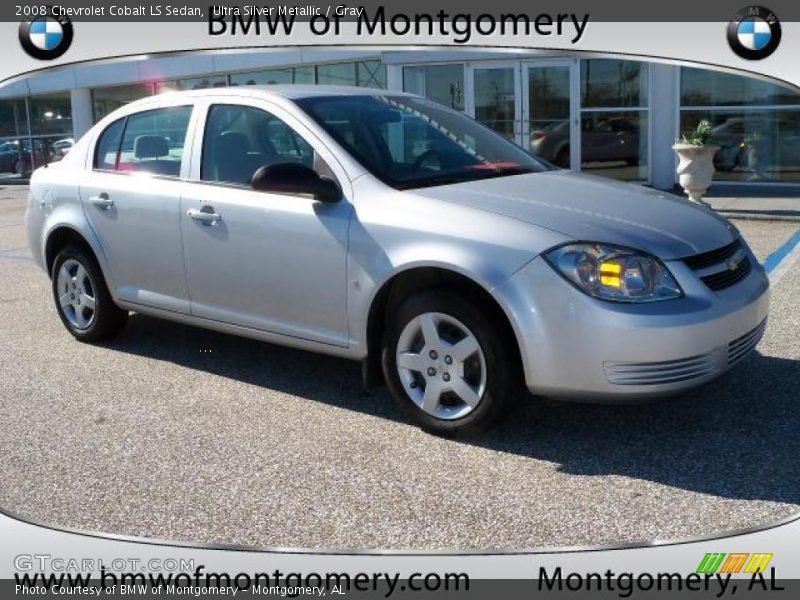 Ultra Silver Metallic / Gray 2008 Chevrolet Cobalt LS Sedan