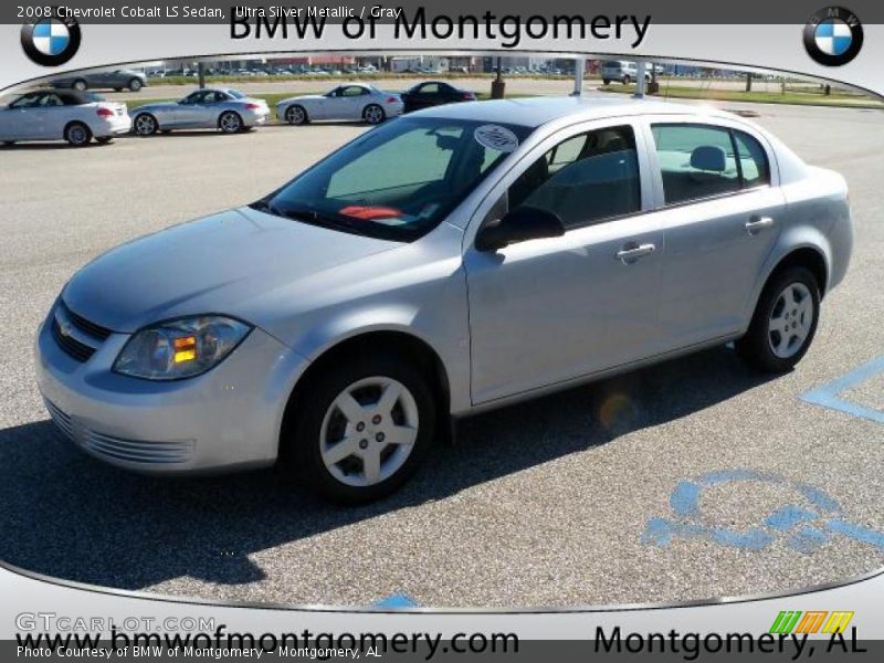 Ultra Silver Metallic / Gray 2008 Chevrolet Cobalt LS Sedan