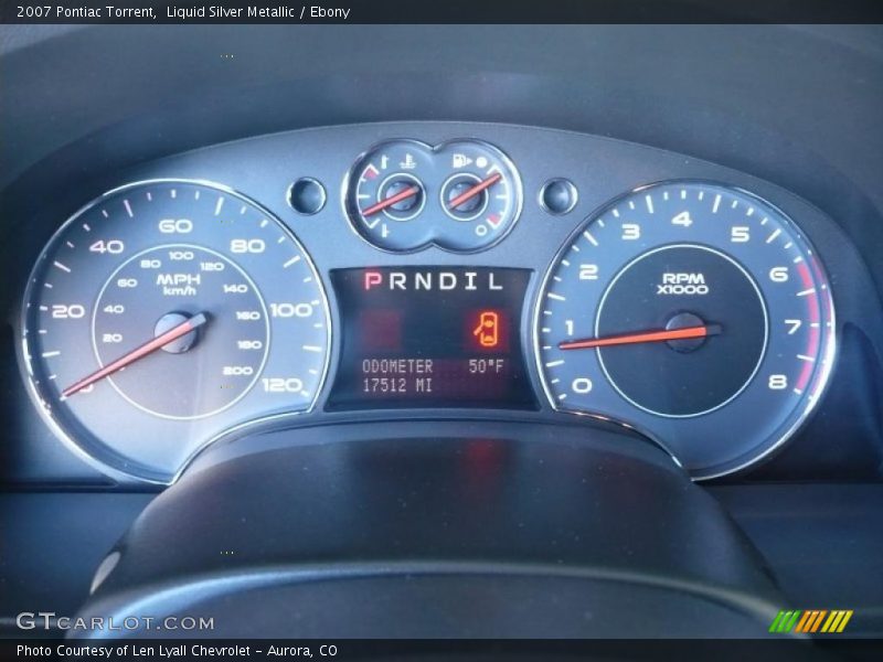 Liquid Silver Metallic / Ebony 2007 Pontiac Torrent
