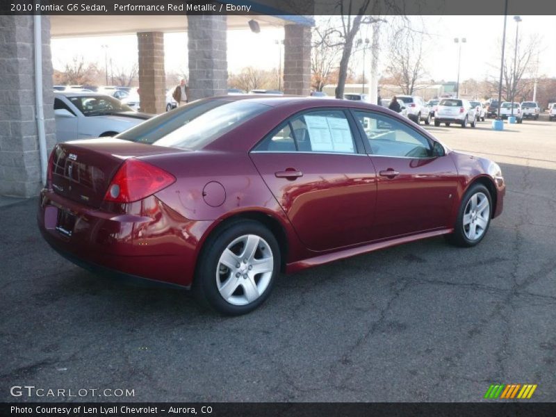 Performance Red Metallic / Ebony 2010 Pontiac G6 Sedan