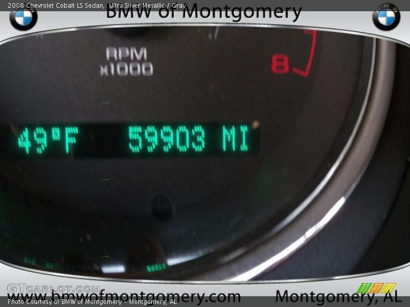Ultra Silver Metallic / Gray 2008 Chevrolet Cobalt LS Sedan