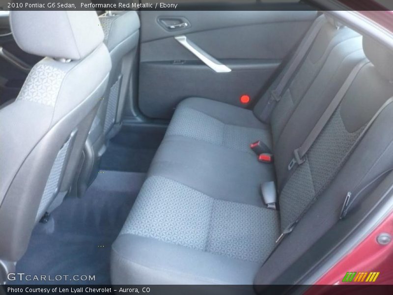 Performance Red Metallic / Ebony 2010 Pontiac G6 Sedan