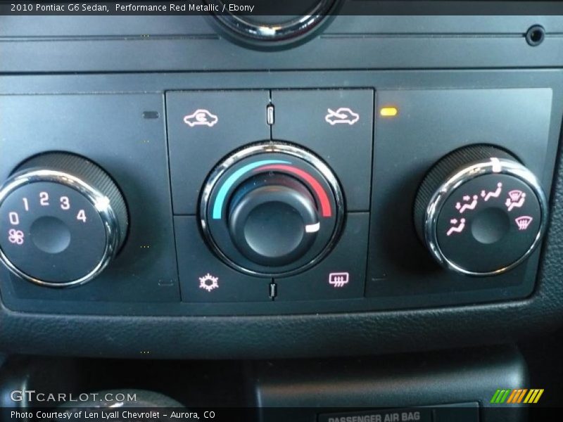 Performance Red Metallic / Ebony 2010 Pontiac G6 Sedan