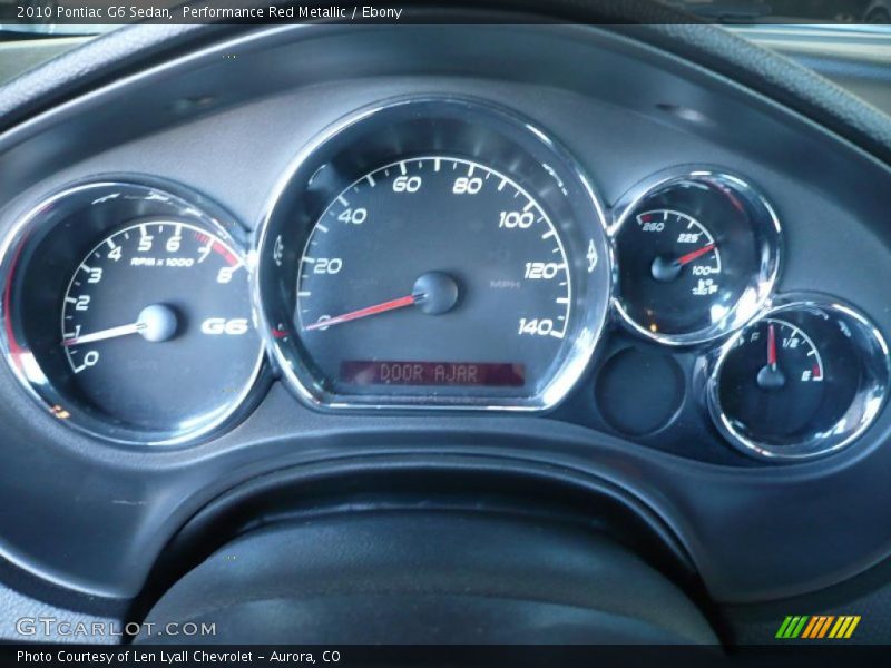 Performance Red Metallic / Ebony 2010 Pontiac G6 Sedan