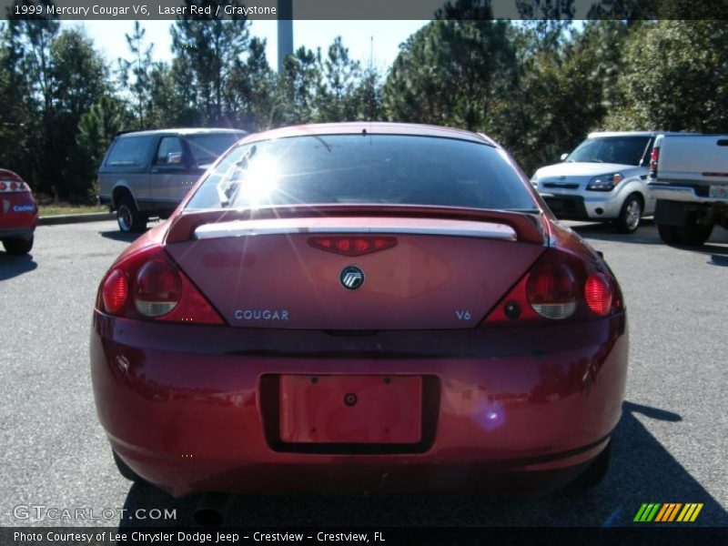 Laser Red / Graystone 1999 Mercury Cougar V6