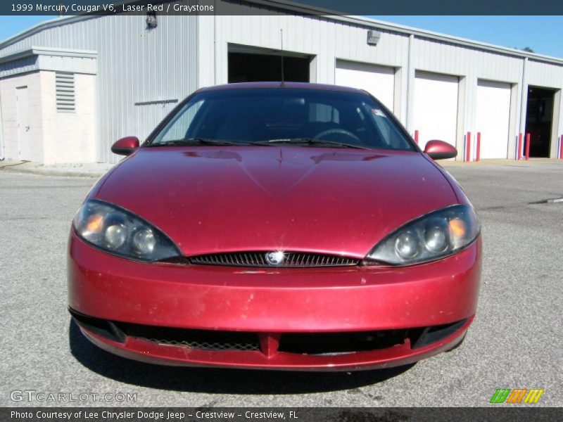 Laser Red / Graystone 1999 Mercury Cougar V6