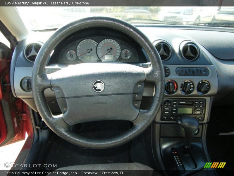 Laser Red / Graystone 1999 Mercury Cougar V6