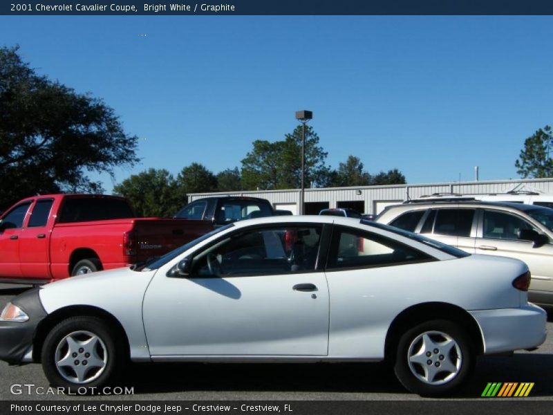 Bright White / Graphite 2001 Chevrolet Cavalier Coupe