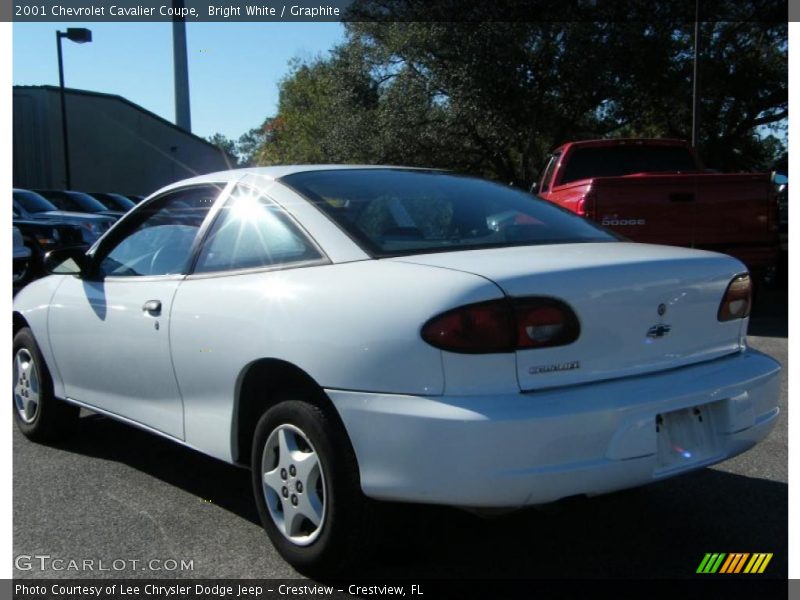 Bright White / Graphite 2001 Chevrolet Cavalier Coupe