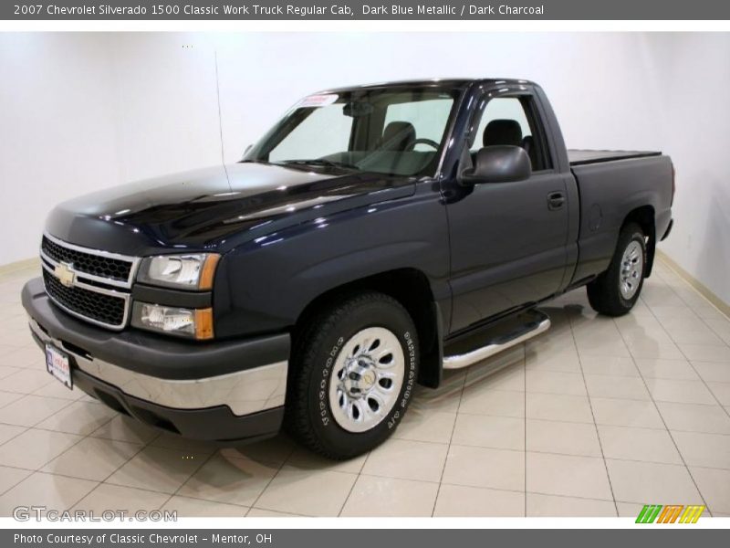 Dark Blue Metallic / Dark Charcoal 2007 Chevrolet Silverado 1500 Classic Work Truck Regular Cab