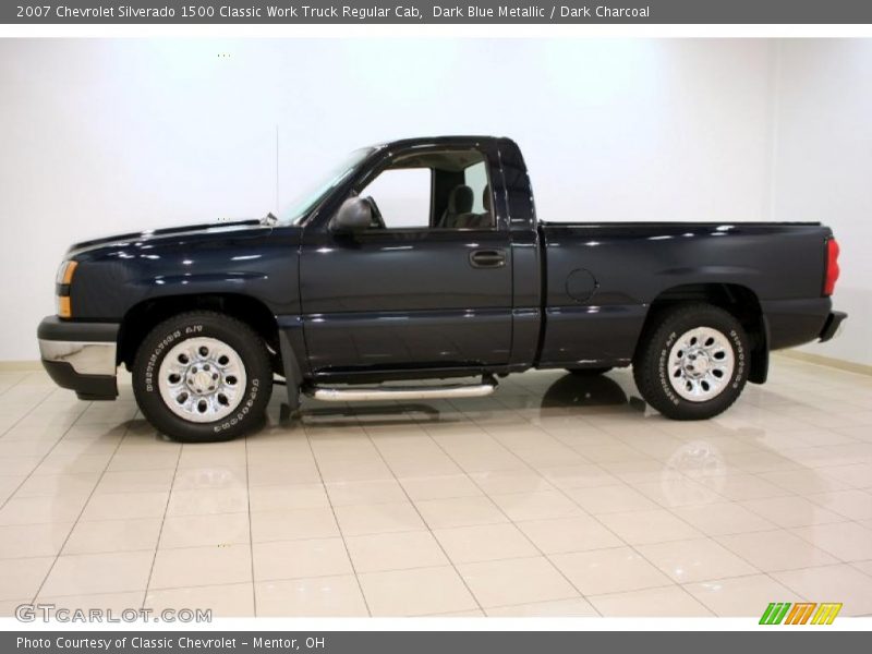 Dark Blue Metallic / Dark Charcoal 2007 Chevrolet Silverado 1500 Classic Work Truck Regular Cab