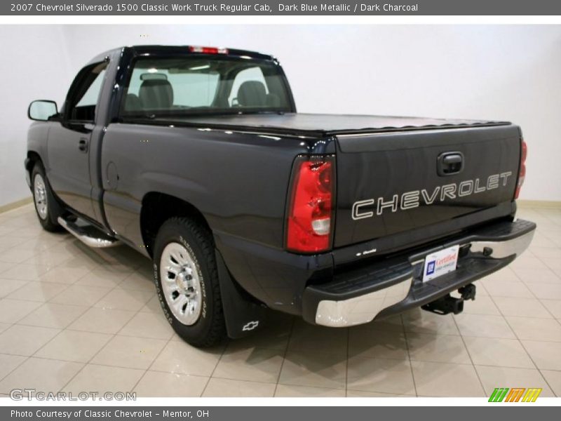 Dark Blue Metallic / Dark Charcoal 2007 Chevrolet Silverado 1500 Classic Work Truck Regular Cab