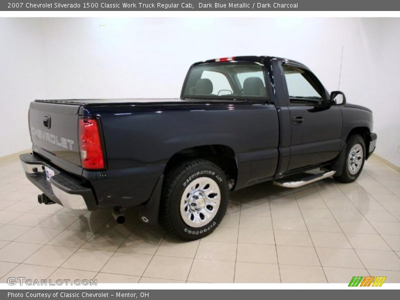 Dark Blue Metallic / Dark Charcoal 2007 Chevrolet Silverado 1500 Classic Work Truck Regular Cab