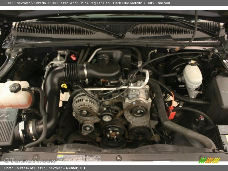 Dark Blue Metallic / Dark Charcoal 2007 Chevrolet Silverado 1500 Classic Work Truck Regular Cab