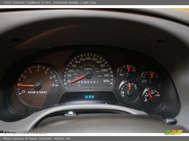 Silverstone Metallic / Light Gray 2006 Chevrolet TrailBlazer LS 4x4