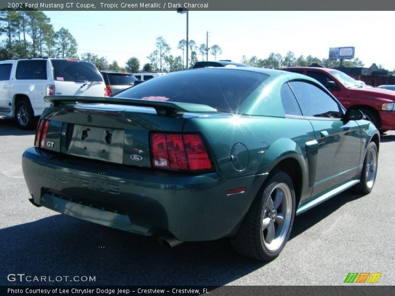Tropic Green Metallic / Dark Charcoal 2002 Ford Mustang GT Coupe