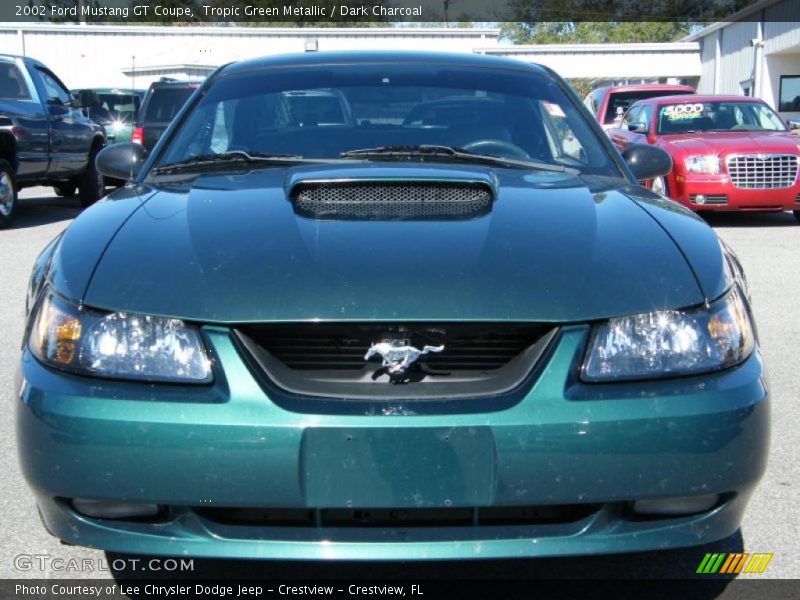 Tropic Green Metallic / Dark Charcoal 2002 Ford Mustang GT Coupe