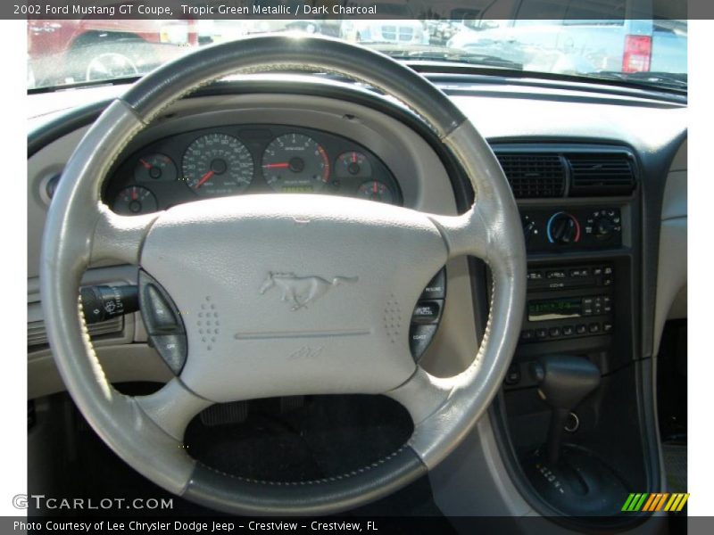 Tropic Green Metallic / Dark Charcoal 2002 Ford Mustang GT Coupe