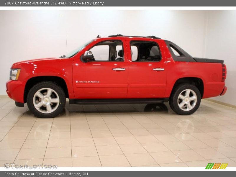 Victory Red / Ebony 2007 Chevrolet Avalanche LTZ 4WD