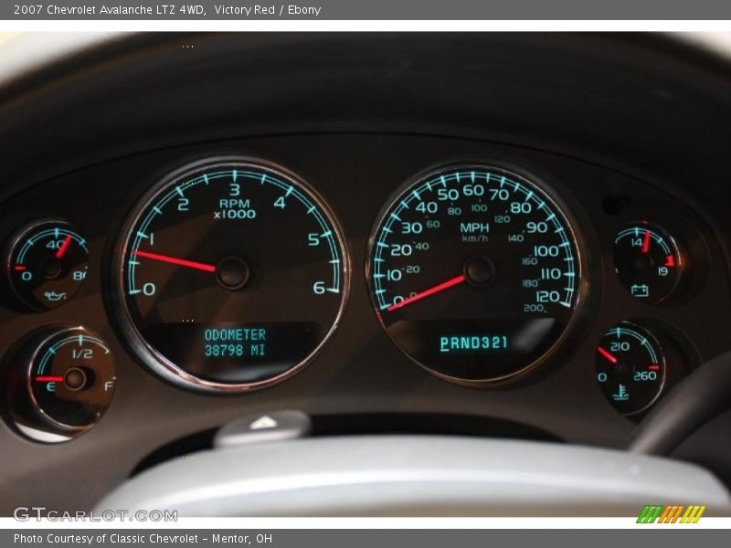 Victory Red / Ebony 2007 Chevrolet Avalanche LTZ 4WD