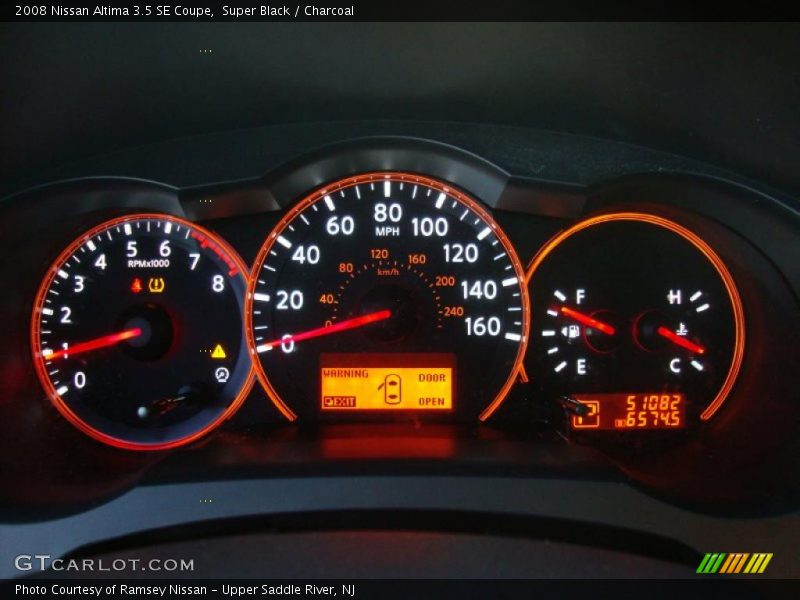Super Black / Charcoal 2008 Nissan Altima 3.5 SE Coupe