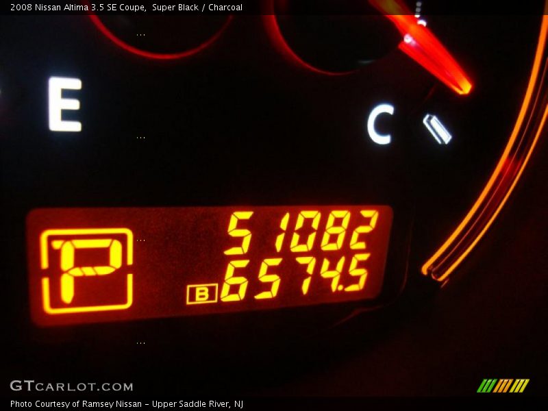 Super Black / Charcoal 2008 Nissan Altima 3.5 SE Coupe