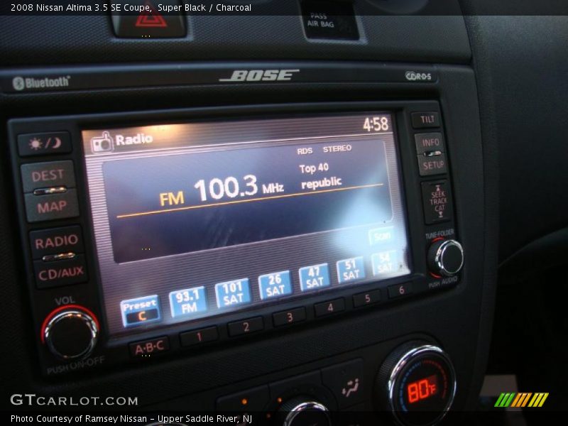 Super Black / Charcoal 2008 Nissan Altima 3.5 SE Coupe