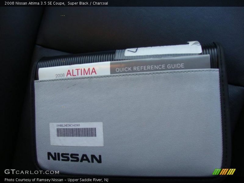 Super Black / Charcoal 2008 Nissan Altima 3.5 SE Coupe
