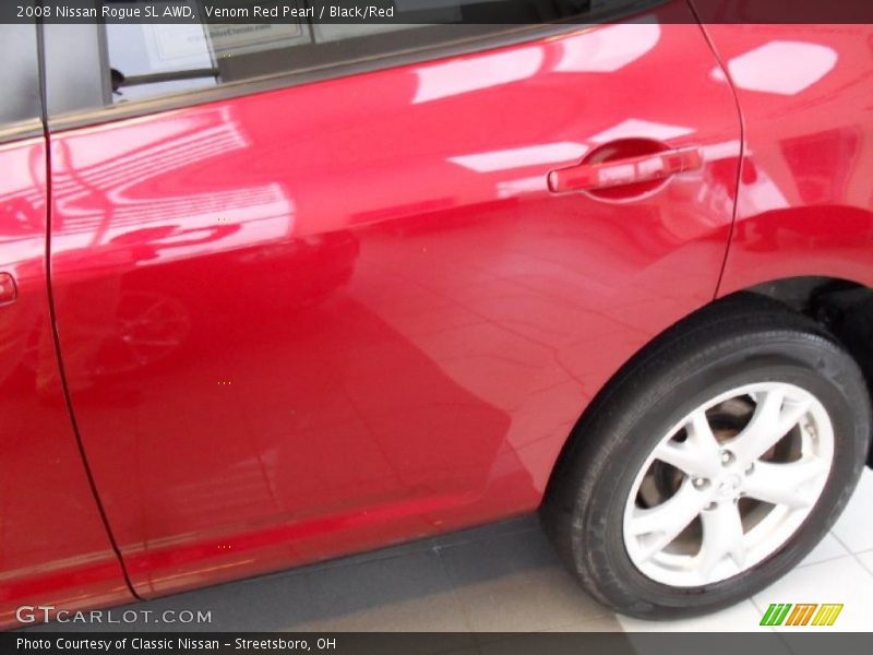 Venom Red Pearl / Black/Red 2008 Nissan Rogue SL AWD