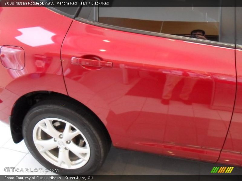 Venom Red Pearl / Black/Red 2008 Nissan Rogue SL AWD