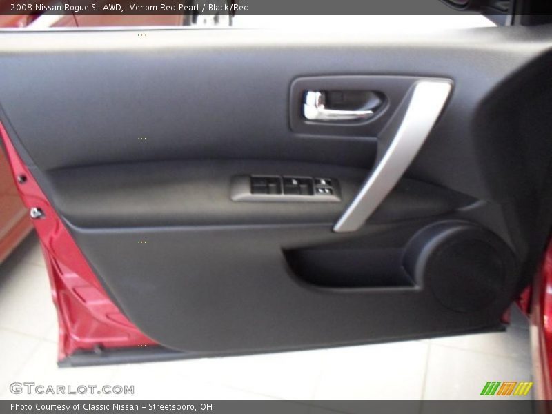 Venom Red Pearl / Black/Red 2008 Nissan Rogue SL AWD