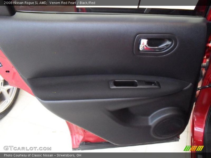 Venom Red Pearl / Black/Red 2008 Nissan Rogue SL AWD