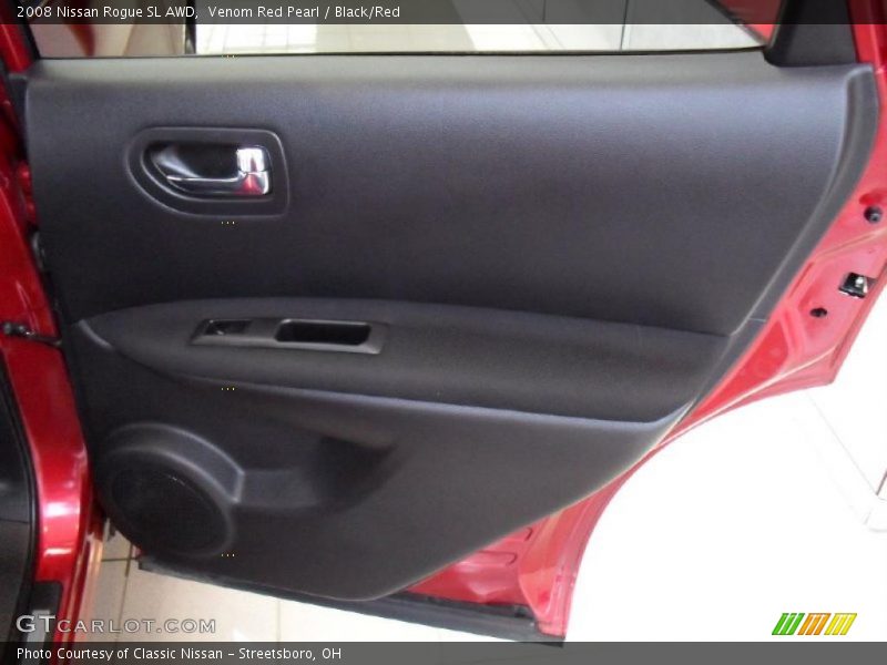 Venom Red Pearl / Black/Red 2008 Nissan Rogue SL AWD