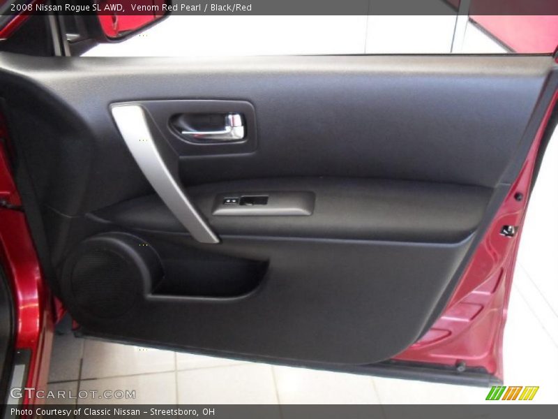 Venom Red Pearl / Black/Red 2008 Nissan Rogue SL AWD