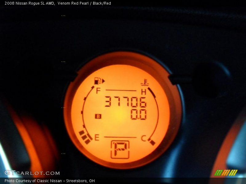 Venom Red Pearl / Black/Red 2008 Nissan Rogue SL AWD